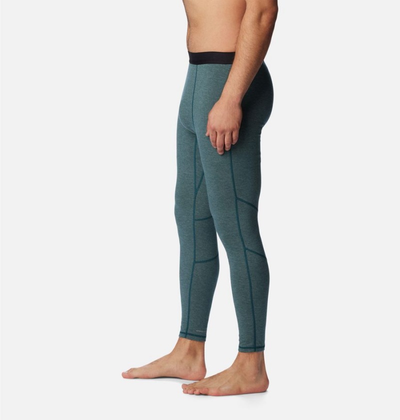 Green Men's Columbia Tunnel Springs Wool Baselayer Tights Pants | 6037-PSKIL