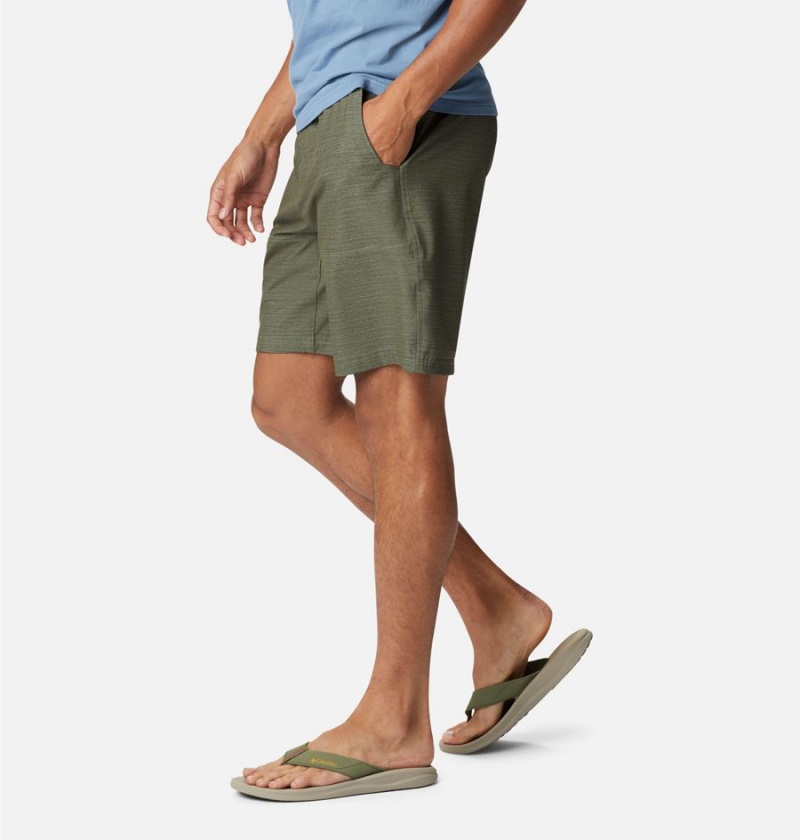 Green Men's Columbia Twisted Creek Shorts | 9537-PYLMR