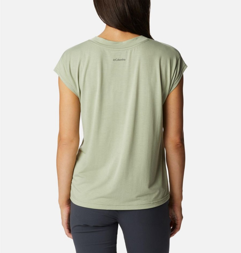 Green Women's Columbia Boundless Beauty T-Shirt | 5309-CZXWR