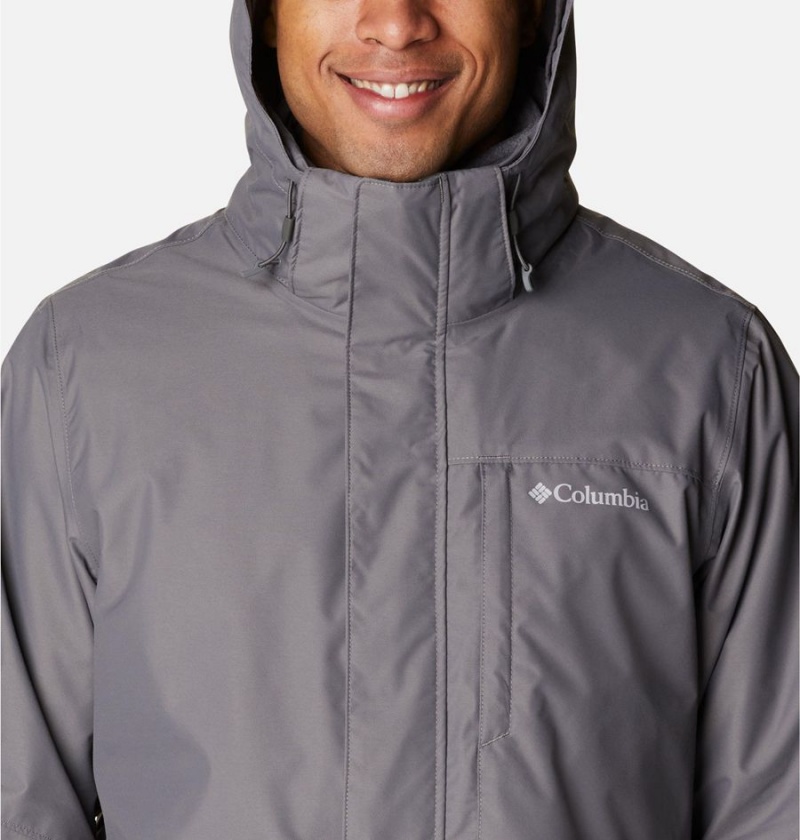 Grey Men's Columbia Gulfport Interchange 3 In 1 Jackets | 7062-PVTIO