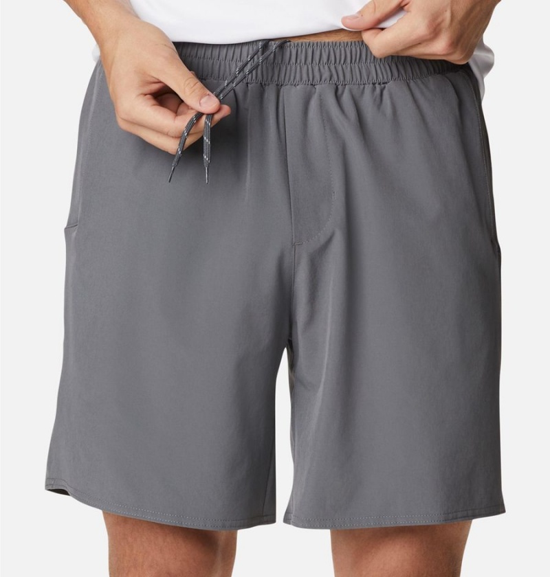 Grey Men's Columbia Hike Shorts | 7806-EAQSL