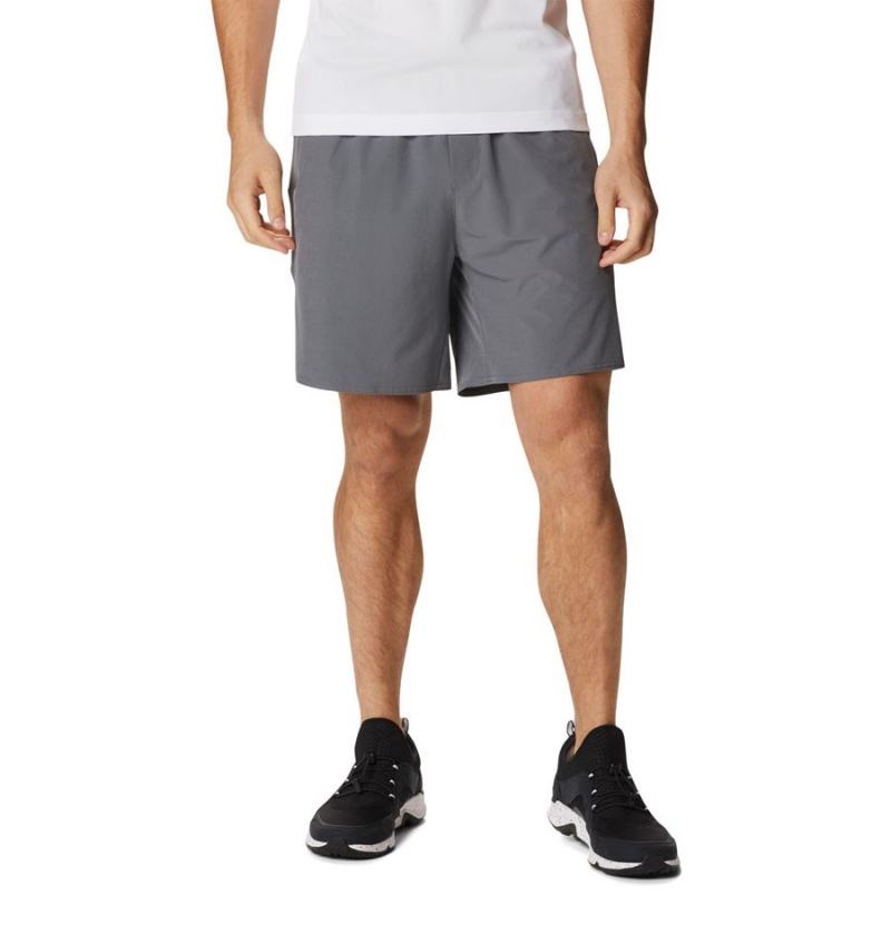 Grey Men\'s Columbia Hike Shorts | 7806-EAQSL