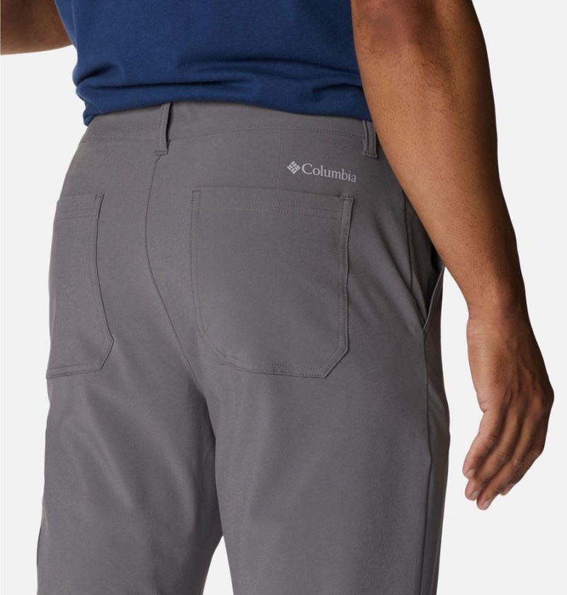 Grey Men's Columbia Narrows Pointe Pants | 2596-ELFBY