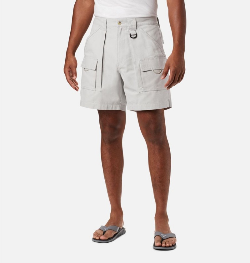 Grey Men\'s Columbia PFG Brewha II Shorts | 8764-YTNQH