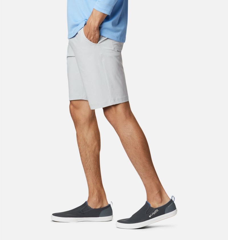 Grey Men's Columbia PFG Slack Tide Shorts | 8091-BLXAT