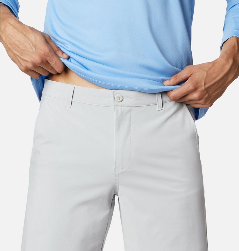 Grey Men's Columbia PFG Slack Tide Shorts | 8091-BLXAT