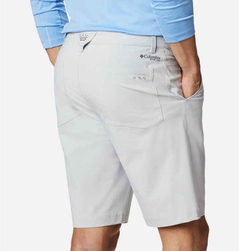 Grey Men's Columbia PFG Slack Tide Shorts | 8091-BLXAT