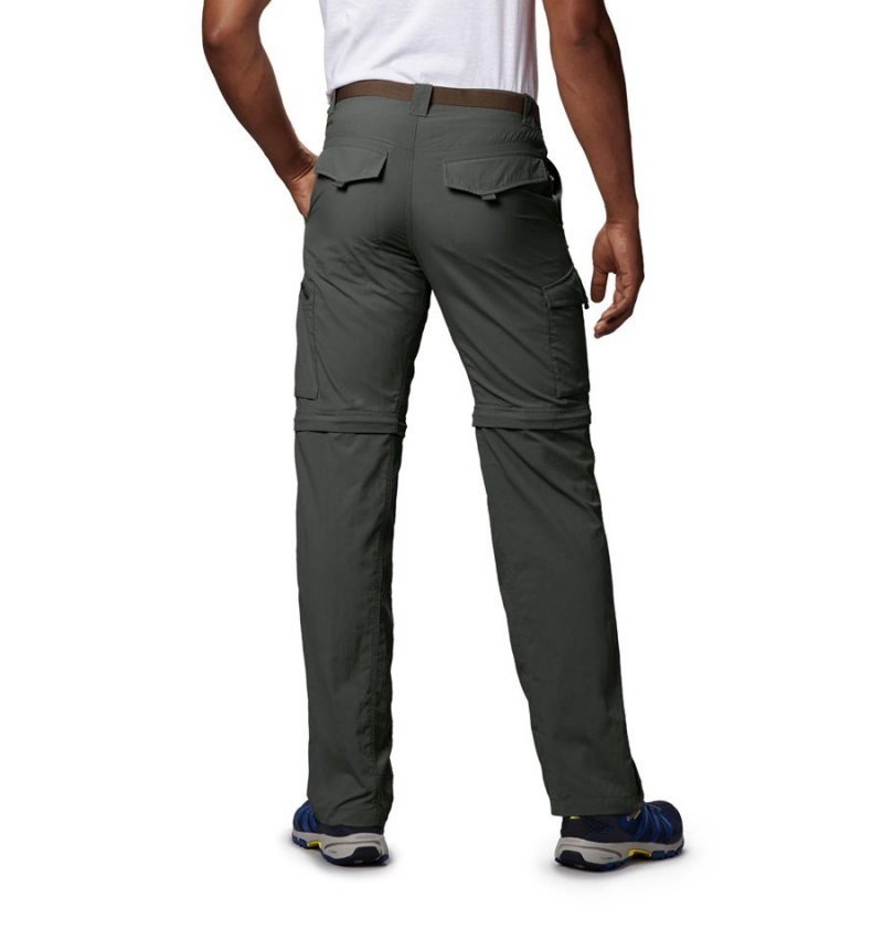 Grey Men's Columbia Silver Ridge Convertible Pants | 8653-OYHDS