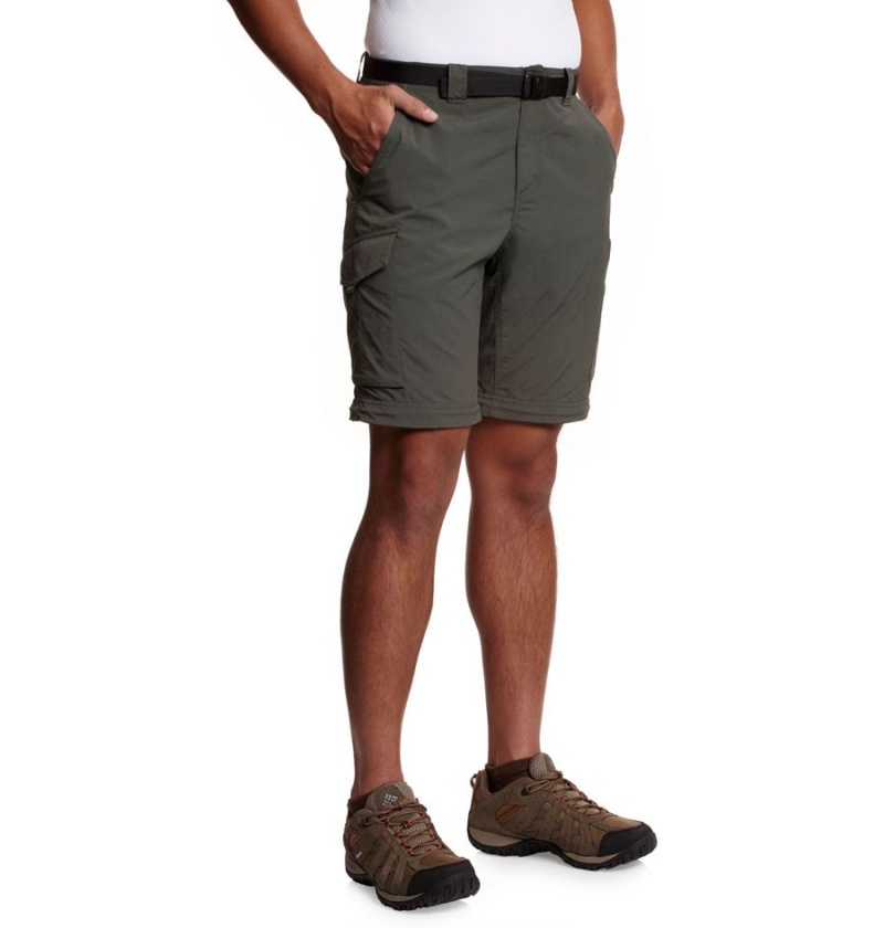 Grey Men's Columbia Silver Ridge Convertible Pants | 8653-OYHDS