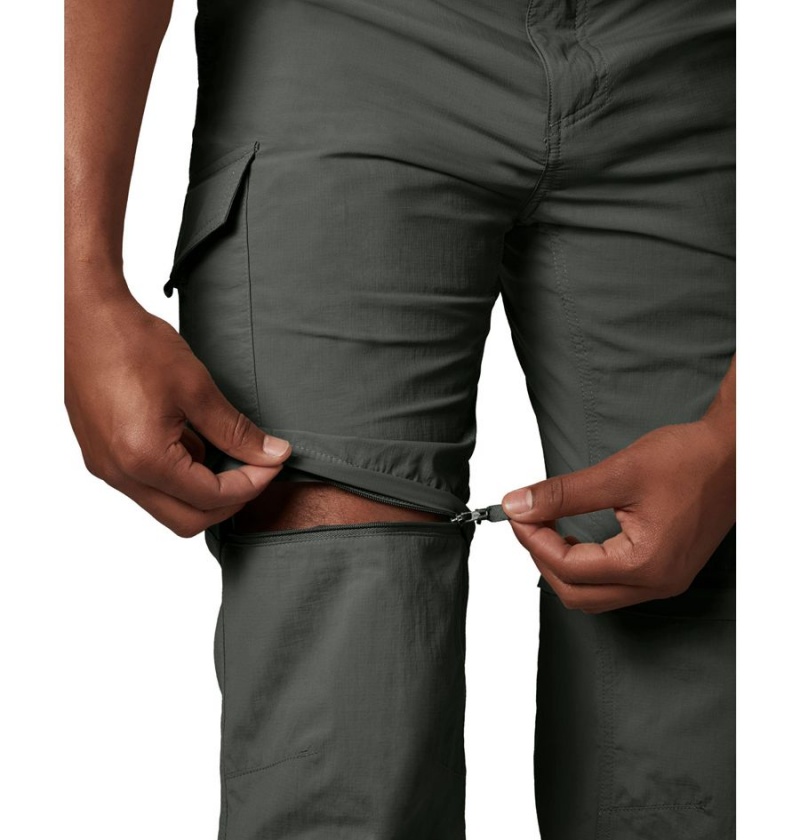 Grey Men's Columbia Silver Ridge Convertible Pants | 8653-OYHDS