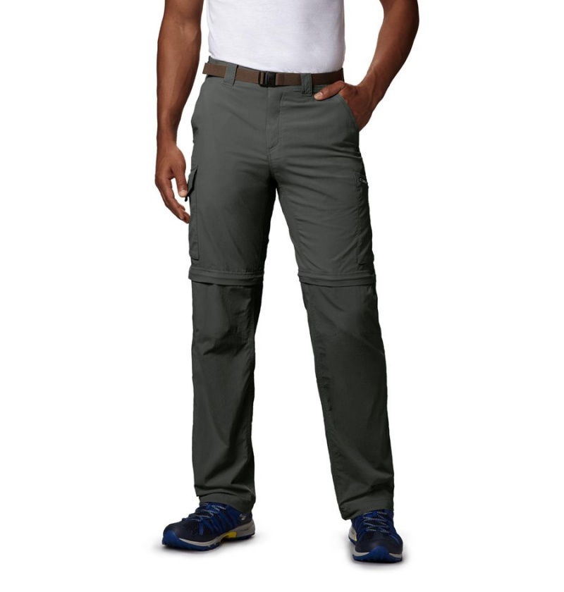 Grey Men\'s Columbia Silver Ridge Convertible Pants | 8653-OYHDS