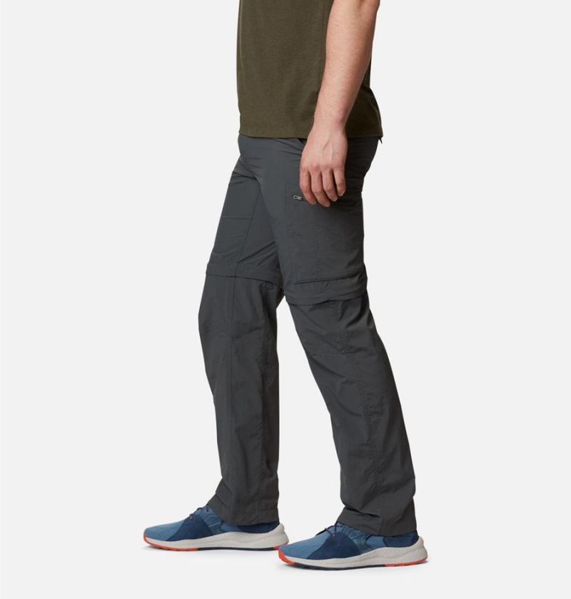 Grey Men's Columbia Silver Ridge Convertible Pants | 4087-FBZDM