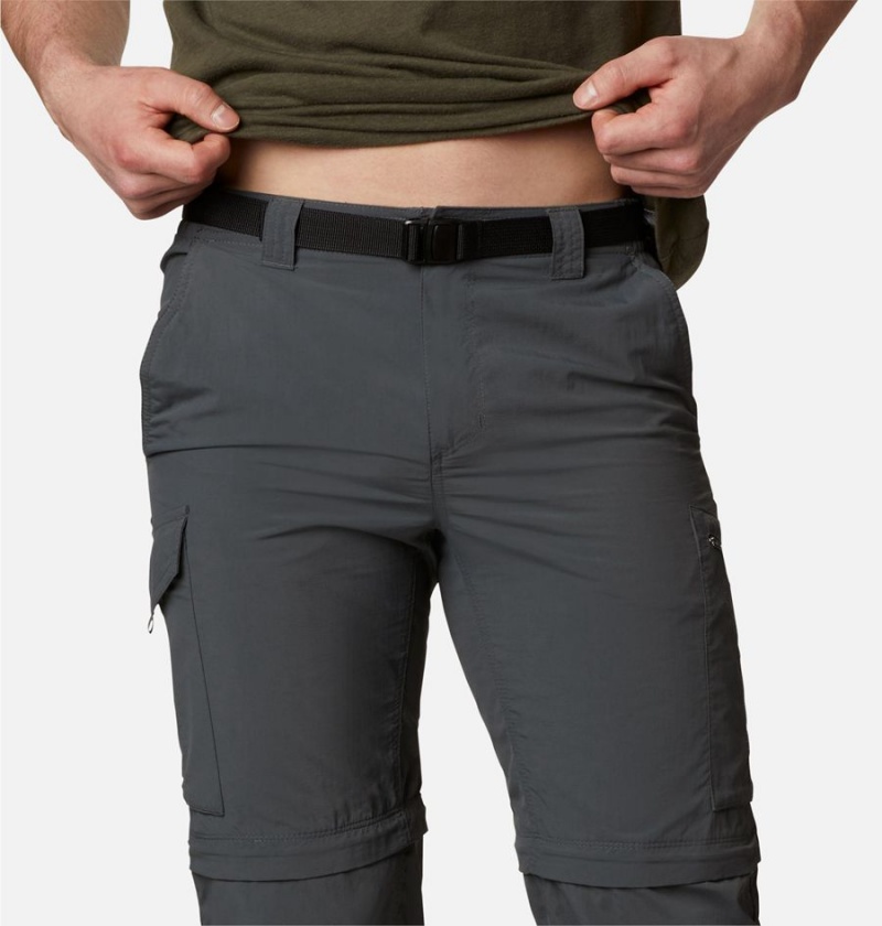 Grey Men's Columbia Silver Ridge Convertible Pants | 4087-FBZDM