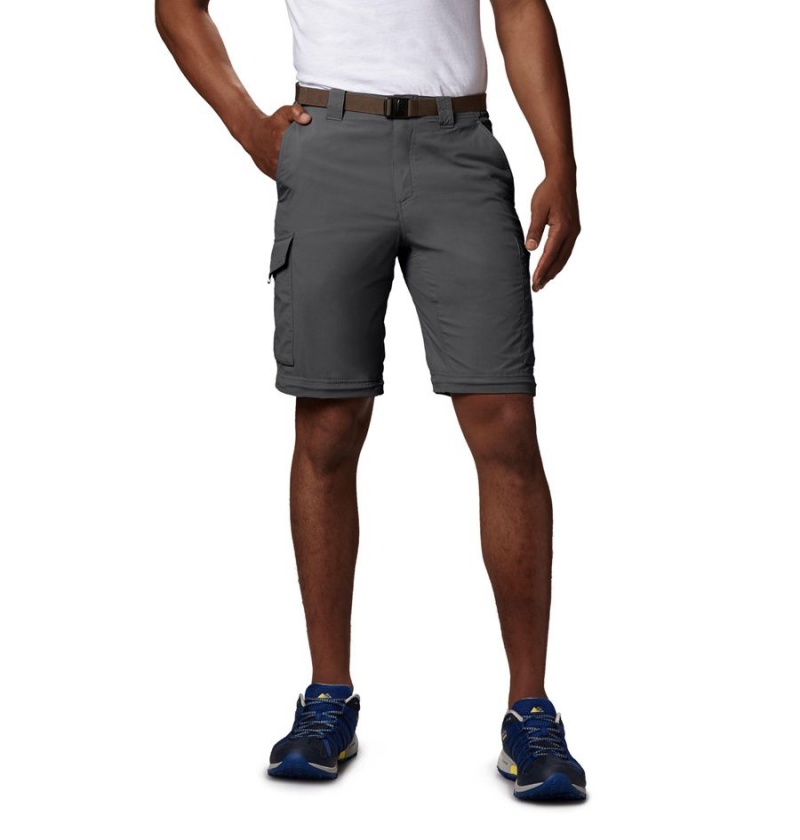 Grey Men's Columbia Silver Ridge Convertible Pants | 4087-FBZDM