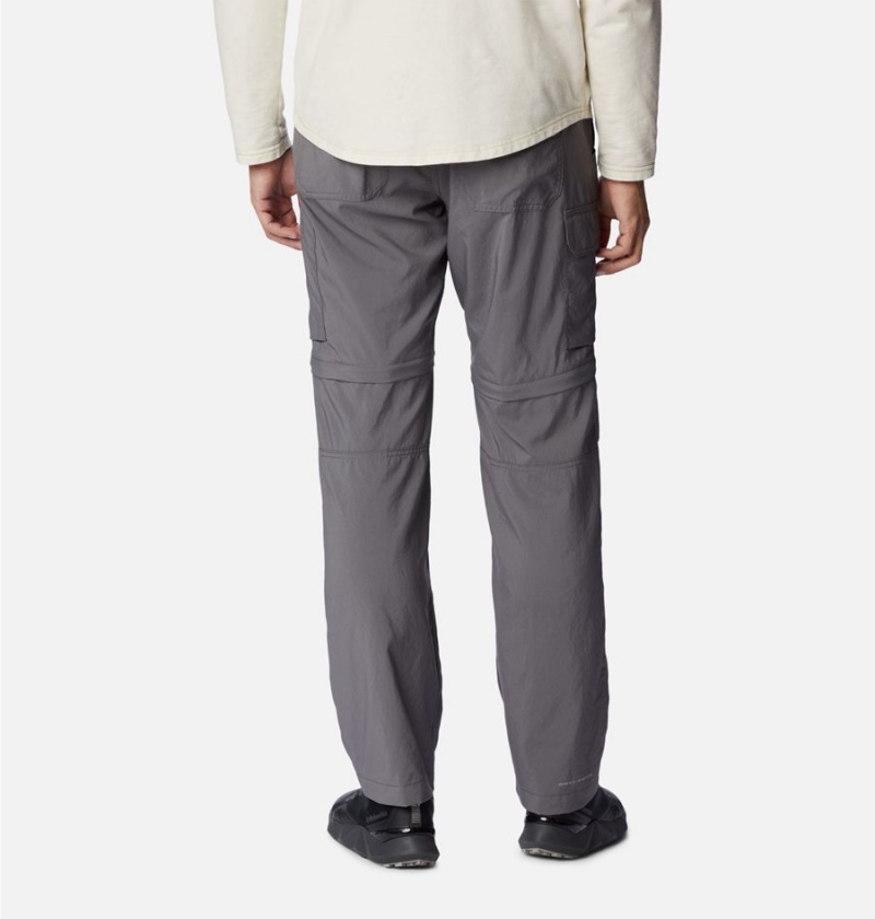 Grey Men's Columbia Silver Ridge Utility Convertible Pants | 1760-GRUZT