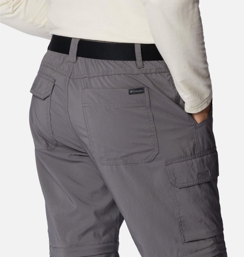 Grey Men's Columbia Silver Ridge Utility Convertible Pants | 1760-GRUZT