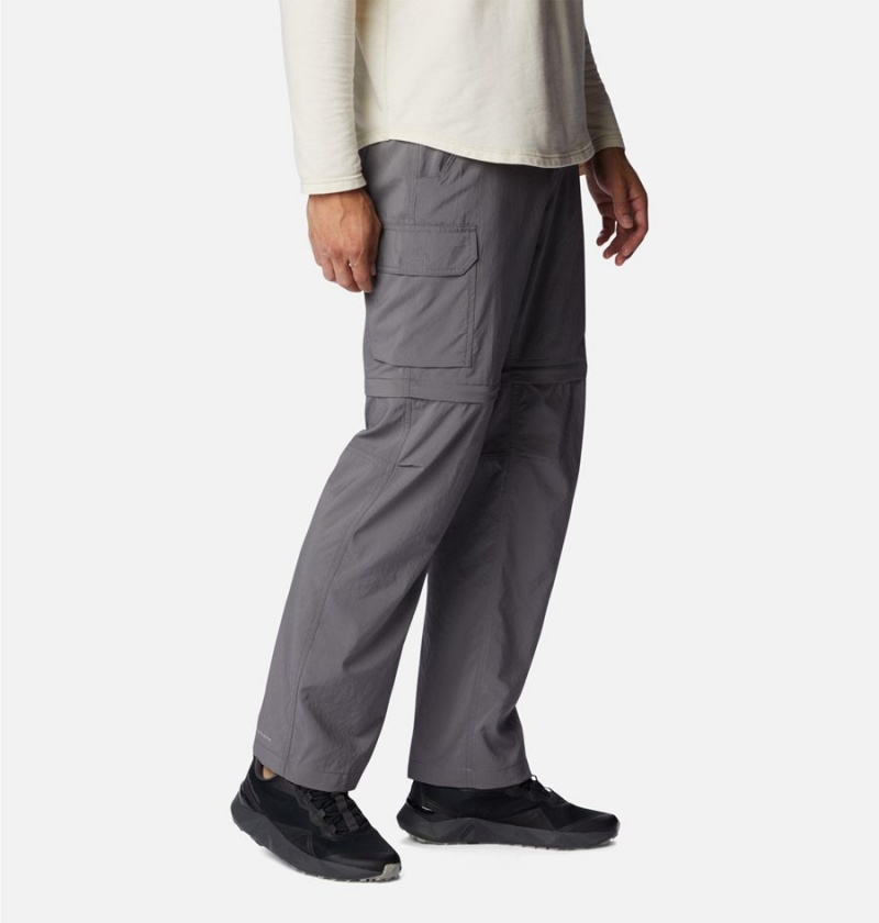 Grey Men's Columbia Silver Ridge Utility Convertible Pants | 1760-GRUZT