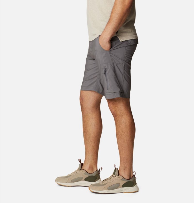 Grey Men's Columbia Silver Ridge Utility Cargo Shorts | 3627-NBUQF