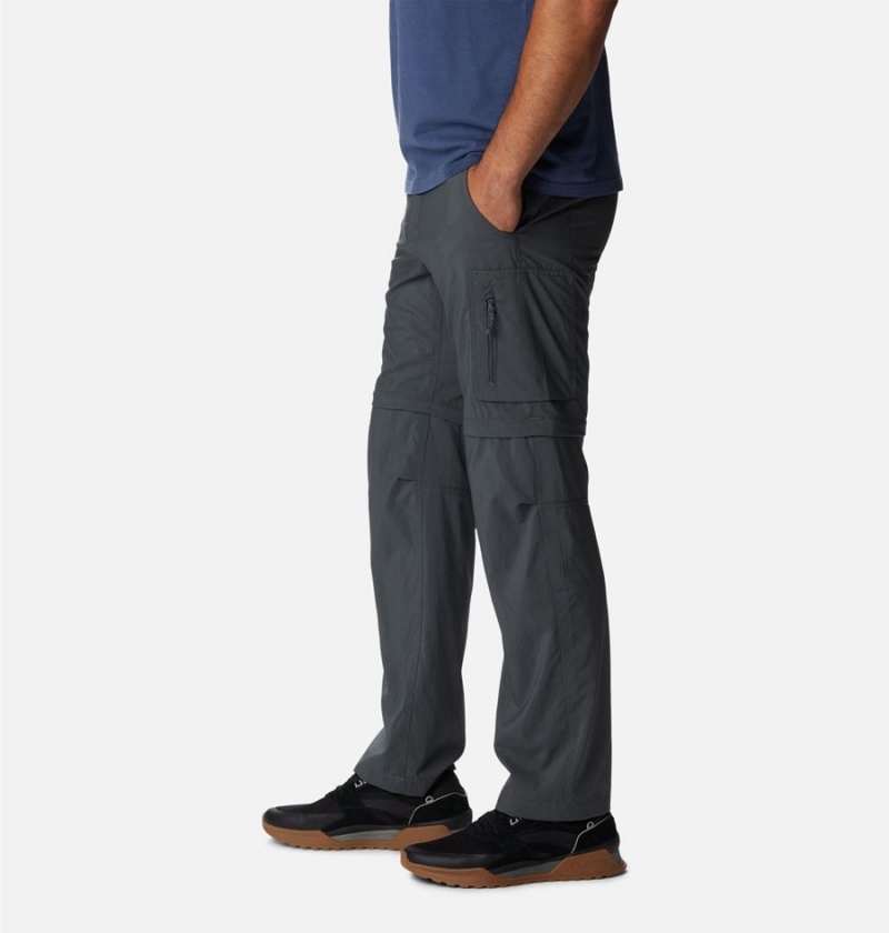 Grey Men's Columbia Silver Ridge Utility Convertible Pants | 5816-EHVMZ