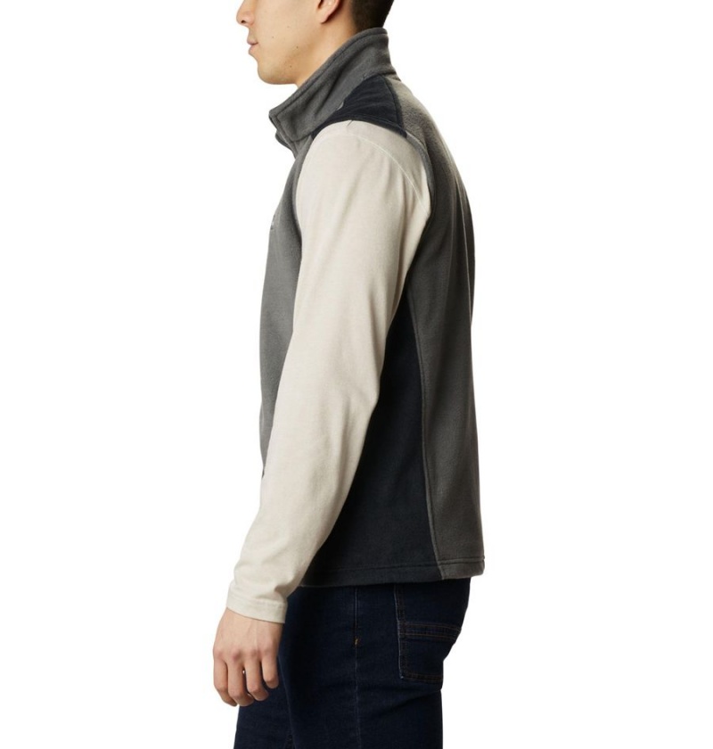 Grey Men's Columbia Steens Mountain Fleece Vest | 7495-UTAPZ