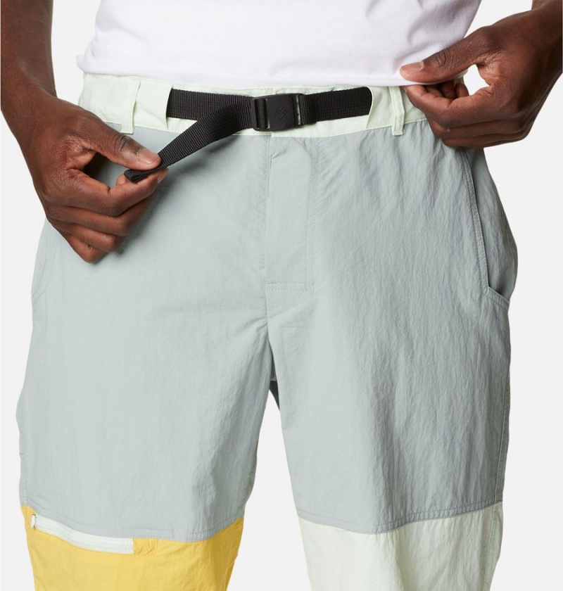 Grey Men's Columbia Summerdry Belted Shorts | 4197-FMYDB