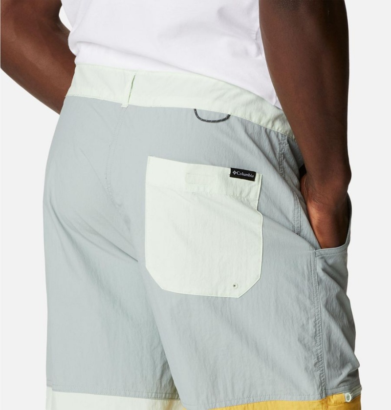 Grey Men's Columbia Summerdry Belted Shorts | 4197-FMYDB