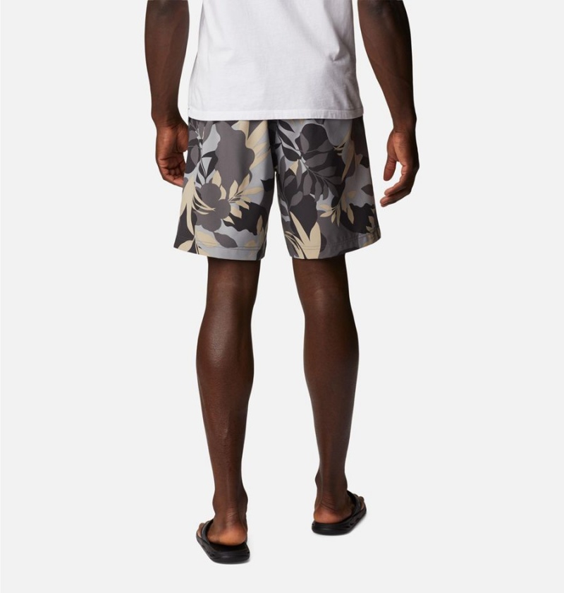 Grey Men's Columbia Summertide Stretch Printed Shorts | 6120-GVQPX