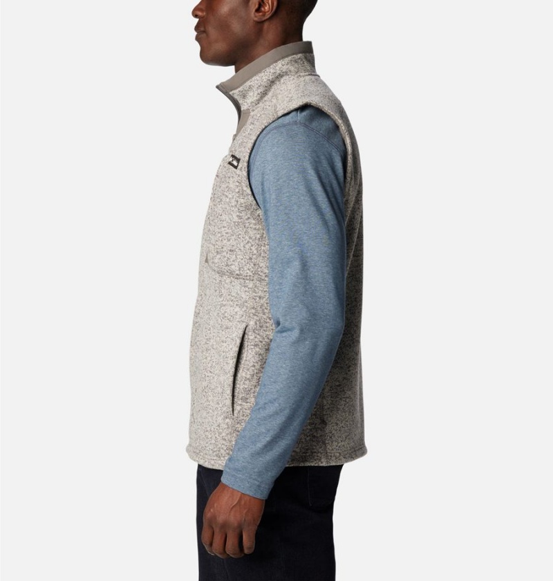 Grey Men's Columbia Sweater Weather Vest | 1407-VHILO