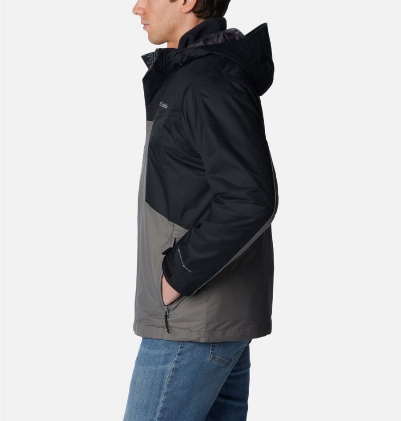 Grey Men's Columbia Tunnel Falls Interchange 3 In 1 Jackets | 3425-WKZOG