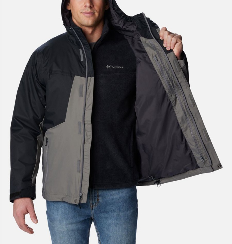 Grey Men's Columbia Tunnel Falls Interchange 3 In 1 Jackets | 3425-WKZOG