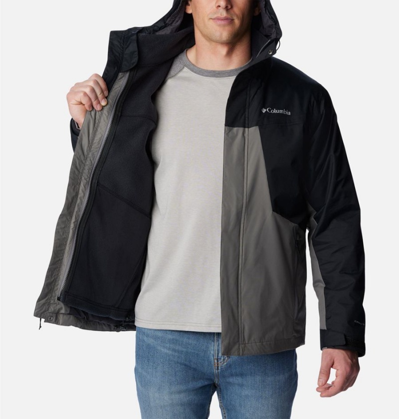 Grey Men's Columbia Tunnel Falls Interchange 3 In 1 Jackets | 3425-WKZOG