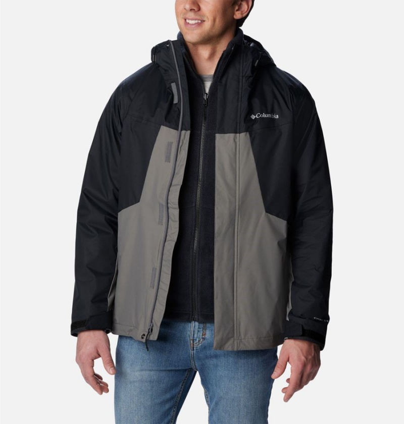 Grey Men's Columbia Tunnel Falls Interchange 3 In 1 Jackets | 3425-WKZOG