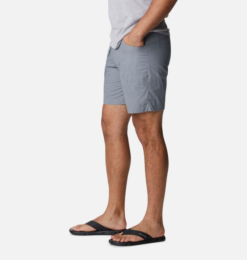 Grey Men's Columbia Washed Out Cargo Shorts | 0128-AMZKB