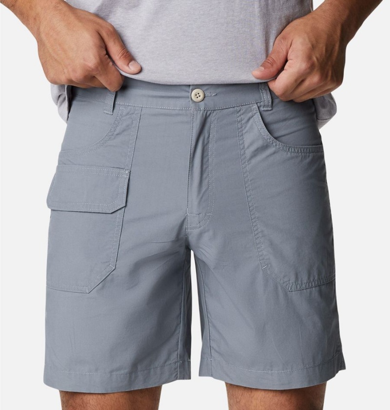 Grey Men's Columbia Washed Out Cargo Shorts | 0128-AMZKB