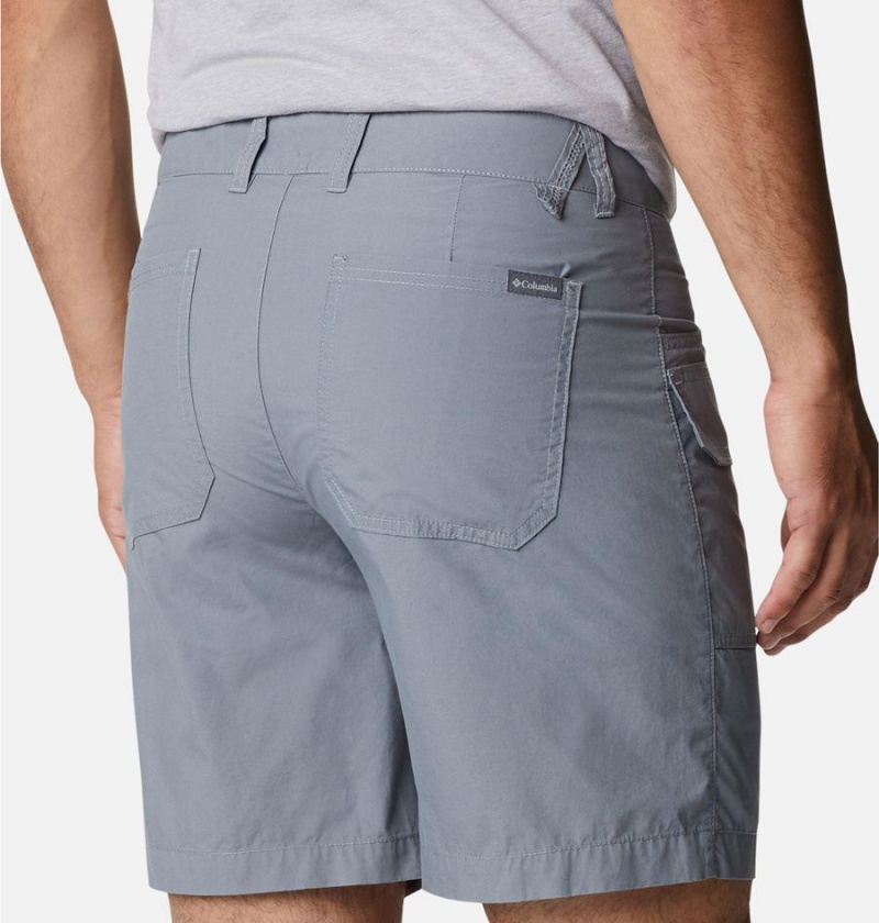 Grey Men's Columbia Washed Out Cargo Shorts | 0128-AMZKB