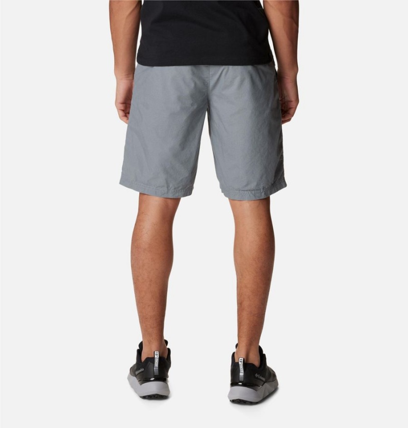 Grey Men's Columbia Washed Out Shorts | 1863-FZPDX