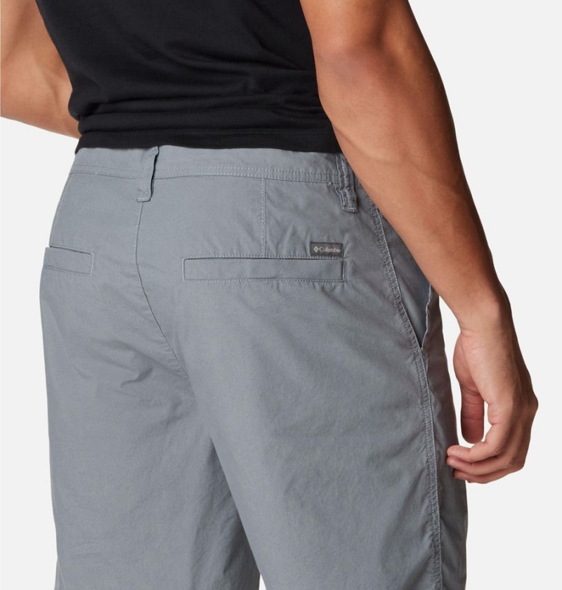 Grey Men's Columbia Washed Out Shorts | 1863-FZPDX