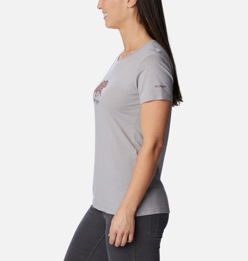 Grey Women's Columbia Daisy Days Graphic T-Shirt | 8735-BVUNY