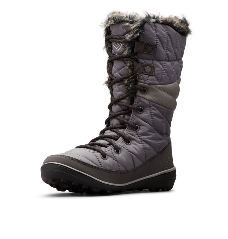 Grey Women's Columbia Heavenly Omni Heat Waterproof Boots | 3702-NUKPQ