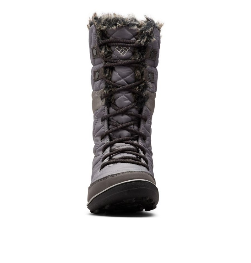 Grey Women's Columbia Heavenly Omni Heat Waterproof Boots | 3702-NUKPQ