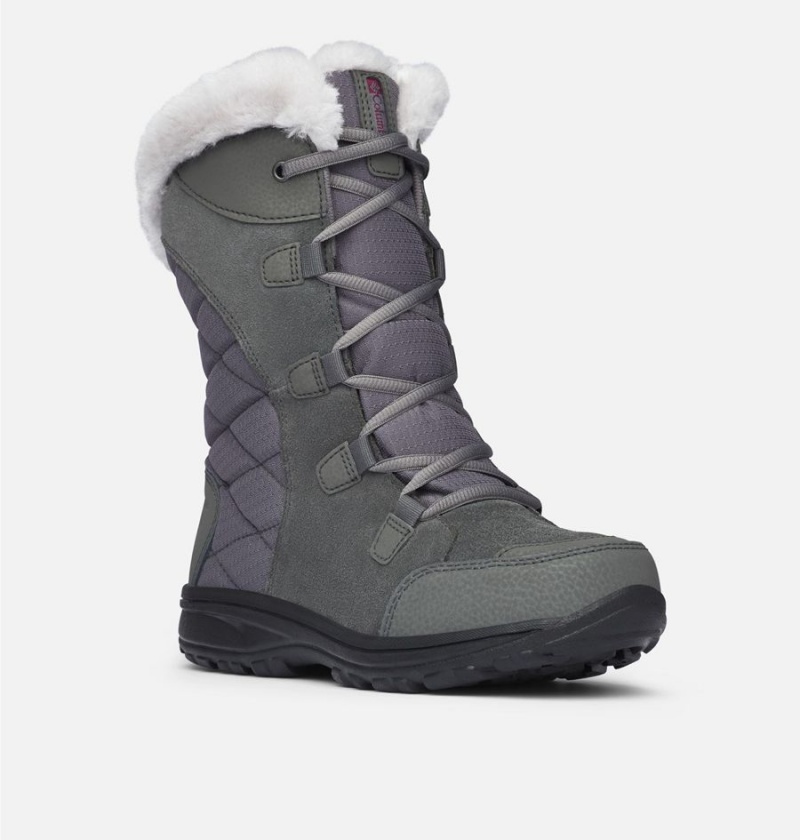 Grey Women's Columbia Ice Maiden II Boots | 7019-ILYTC