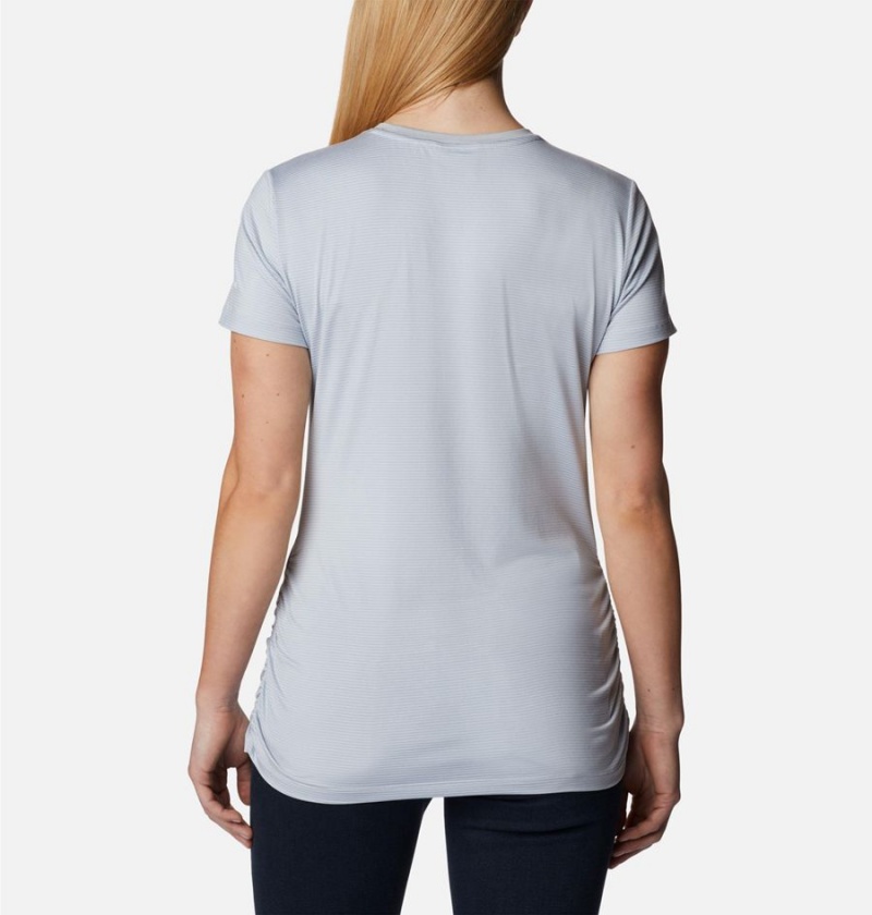 Grey Women's Columbia Leslie Falls Short Sleeve T-Shirt | 8174-FWLGD