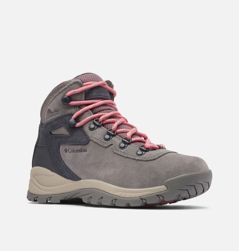 Grey Women's Columbia Newton Ridge Plus Waterproof Amped Boot Hiking Shoes | 5316-UYOZQ