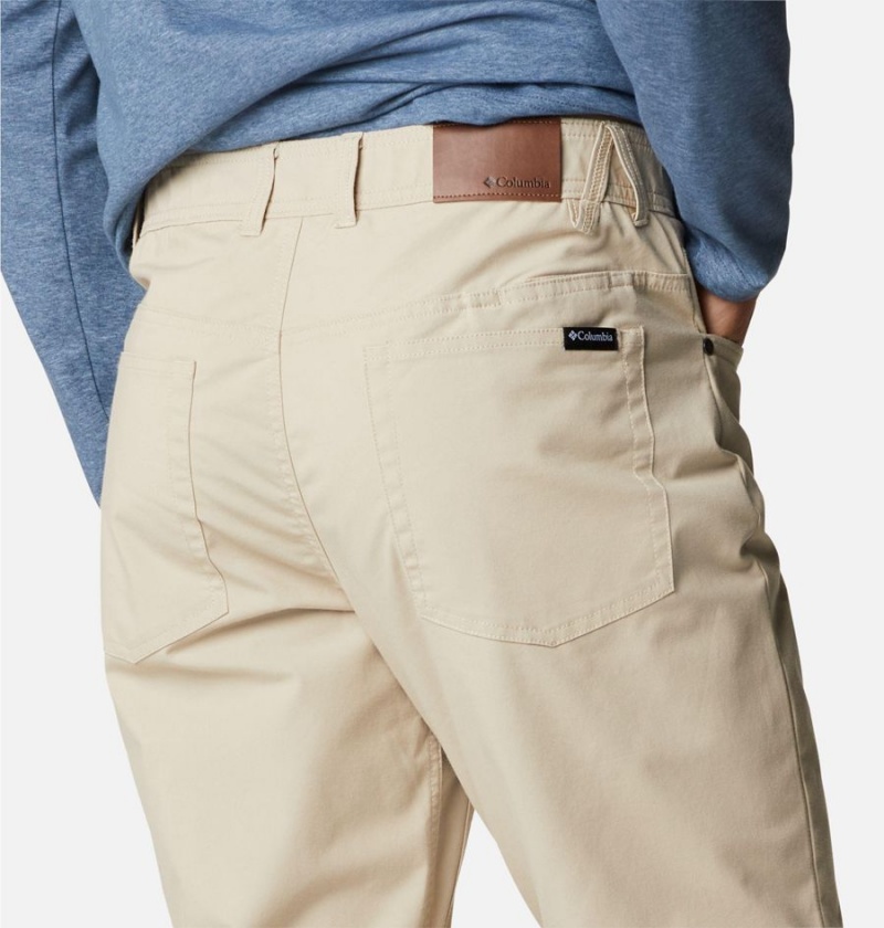 Khaki Men's Columbia Cobble Creek 5-Pocket Pants | 1903-SOMVB