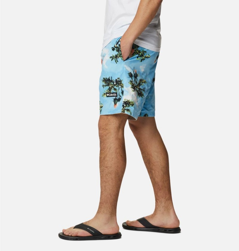 Khaki Men's Columbia Deschutes Valley Reversible Shorts | 5261-FYSVA