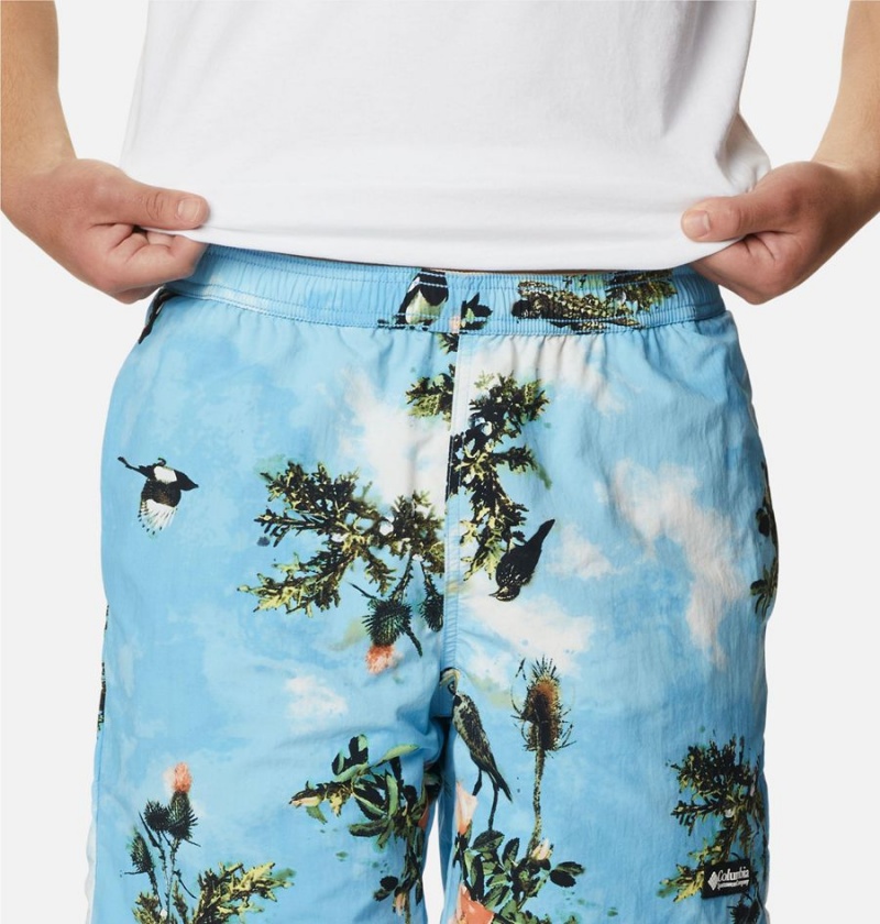 Khaki Men's Columbia Deschutes Valley Reversible Shorts | 5261-FYSVA