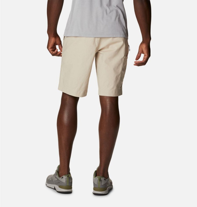 Khaki Men's Columbia Flex ROC Shorts | 2548-IBCKH