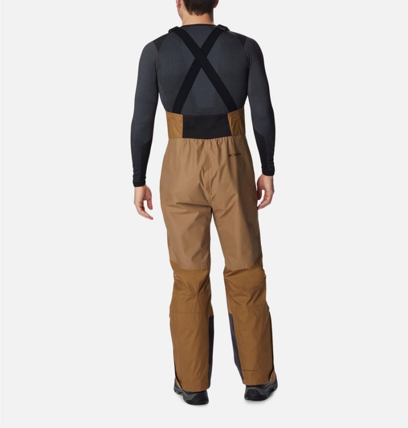 Khaki Men's Columbia Iceventure Ski Bib Pants | 9475-ULXEH