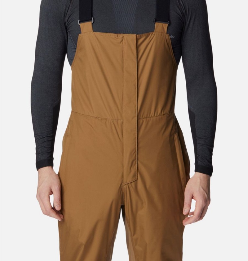 Khaki Men's Columbia Iceventure Ski Bib Pants | 9475-ULXEH