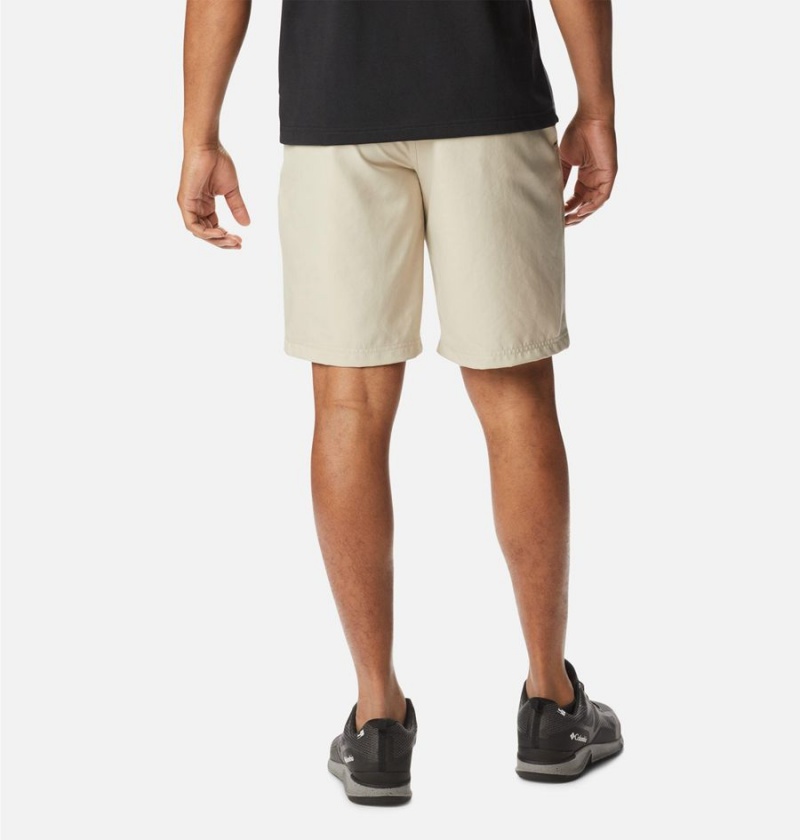 Khaki Men's Columbia Iron Mountain Trail Shorts | 8196-TCQNJ